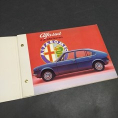 Libretto con le caratteristiche delle vetture Alfa Romeo Alfasud e foto. Pieghe 2