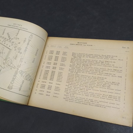 Catalogo parti di ricambio vetture Lancia Esadelta Veicolo 401.00, 1959. Aloni