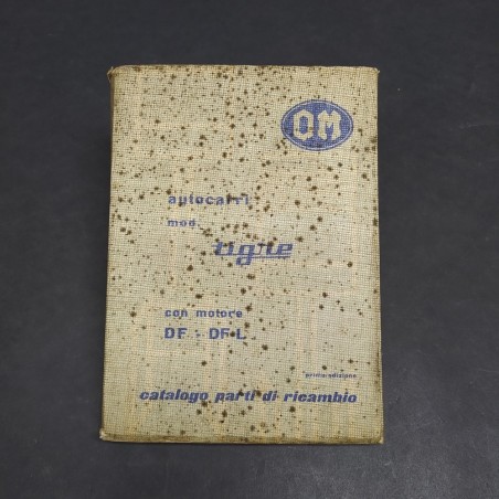 Catalogo parti di ricambio autocarri OM Tigre, prima edizione 1959. Macchie