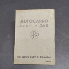 Catalogo parti di ricambio autocarri SPA mod. 36R, prima edizione 1938. Scollato