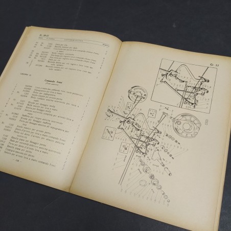 Catalogo parti di ricambio autocarri SPA mod. 36R, prima edizione 1938. Scollato
