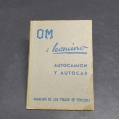 Catalogo parti di ricambio autocamion/autocarri OM in spagnolo 1954. Aloni