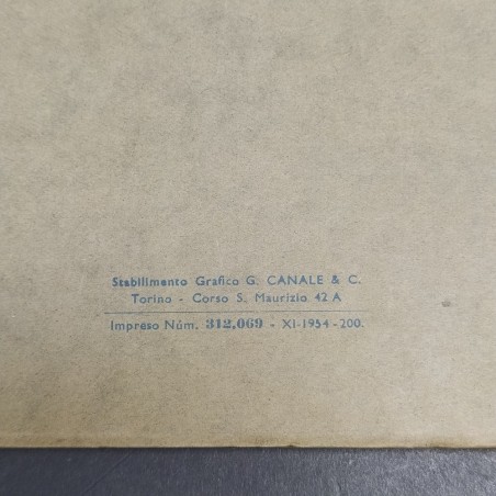 Catalogo parti di ricambio autocamion/autocarri OM in spagnolo 1954. Aloni