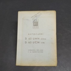 Istruzioni per l'uso degli autocarri IF D.65 UMN militare, UCN civile, 1946