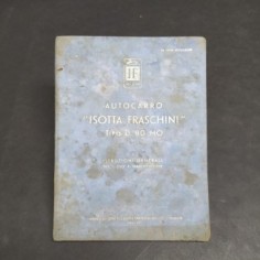 Istruzioni per l'uso degli autocarri IF tipo D.80 MO, 1938. Scollato in parte