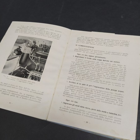 Istruzioni per l'uso degli autocarri IF tipo D.80 MO, 1938. Scollato in parte