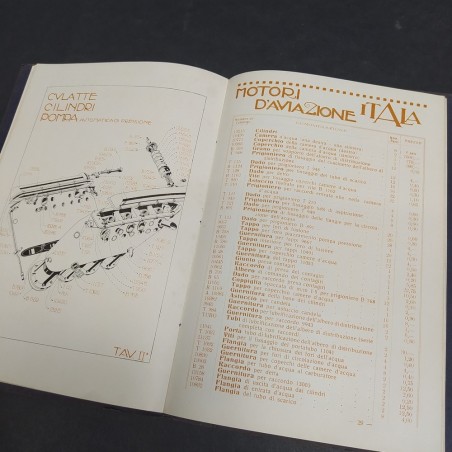 Libretto funzionamento, manutenzione e ricambi Motori d'aviazione Itala