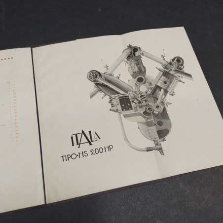 Libretto funzionamento, manutenzione e ricambi Motori d'aviazione Itala