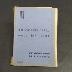 Catalogo parti di ricambio autocarri Fiat SPA mod. 38R, 38RA, 1940. Scollato