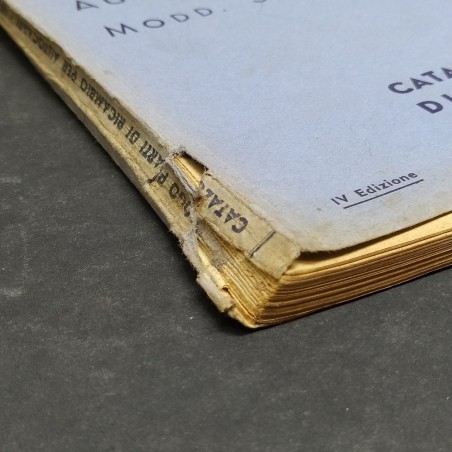 Catalogo parti di ricambio autocarri Fiat SPA mod. 38R, 38RA, 1940. Scollato