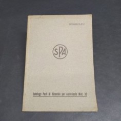Catalogo parti di ricambio per veicoli SPA mod. 30, 1940. Rilegatura con strappi