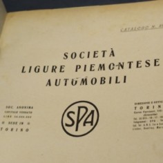 Catalogo parti di ricambio per veicoli SPA mod. 30, 1940. Rilegatura con strappi 2
