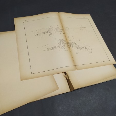 Catalogo parti di ricambio per veicoli SPA mod. 30, 1940. Rilegatura con strappi