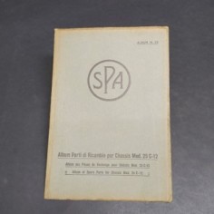 Album parti di ricambio SPA chassis 25 C-12, 1935. Aloni e spellature