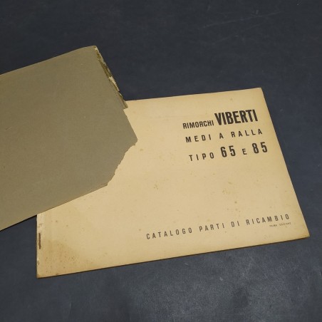Catalogo parti di ricambio rimorchi Viberti tipo 65 e 85, 1° ed 1948. Strappi