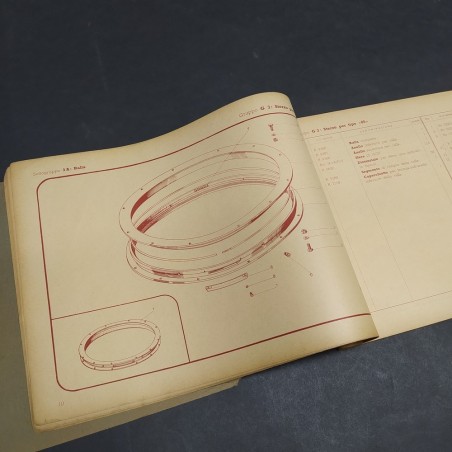 Catalogo parti di ricambio rimorchi Viberti tipo 65 e 85, 1° ed 1948. Strappi
