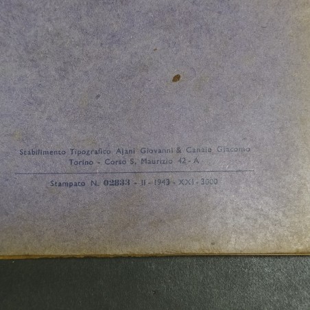 Libretto dei ricambi per autocarri Fiat mod. CL39, 1943. Rilegatura danneggiata