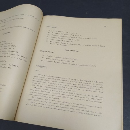 Libretto d'uso e manutenzione dei carri Fiat mod. 612, ed. provvisoria anni '30