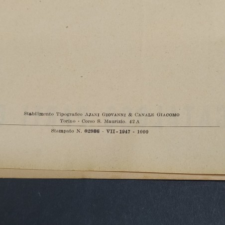 Catalogo di ricambi per autocarro SPA mod. A.10000, 1947. Rilegatura con strappi