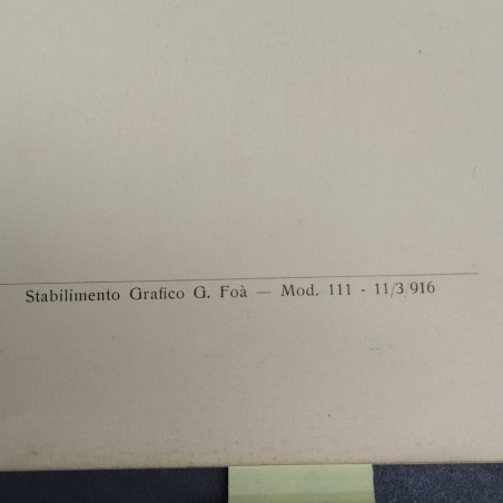 Libretto tariffe dei pezzi di ricambio per carri Itala di tipo 9, 1916. Discreto