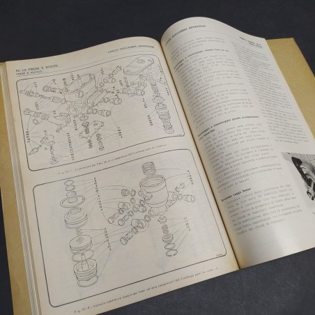 Libretto d'istruzioni per riparazioni veicoli Lancia Esagamma, 1963. Ruggine