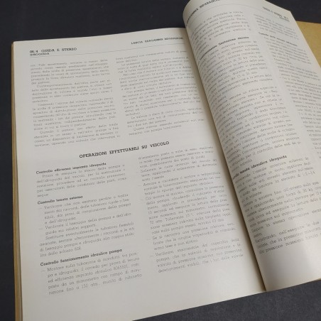 Libretto d'istruzioni per riparazioni veicoli Lancia Esagamma, 1963. Ruggine