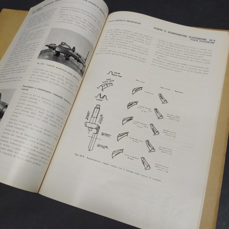 Libretto d'istruzioni per riparazioni veicoli Lancia Esadelta, 1962. Discreto