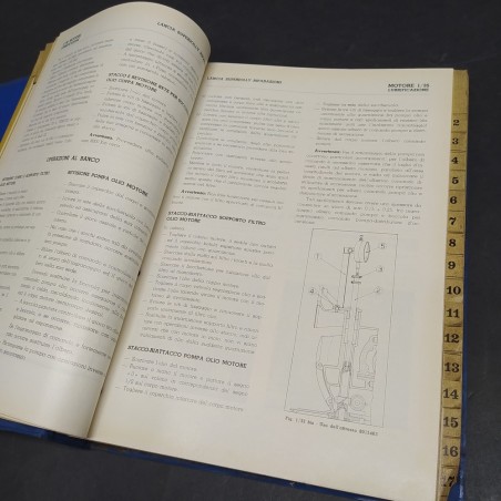 Raccoglitore Istruzioni per riparazioni veicoli Lancia Superjolly, 1967. Polvere