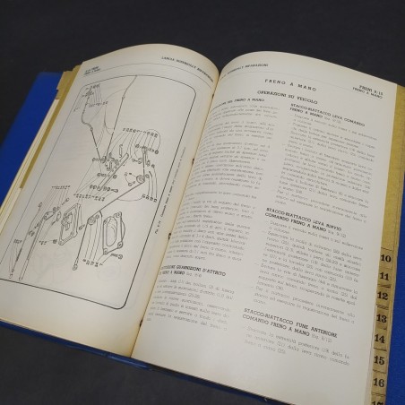 Raccoglitore Istruzioni per riparazioni veicoli Lancia Superjolly, 1967. Polvere