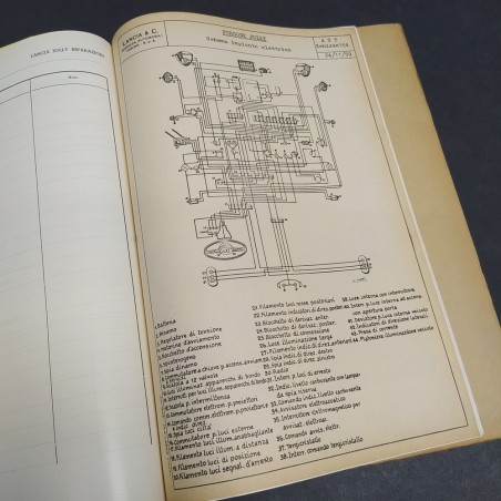 Istruzioni per riparazioni veicoli Lancia Jolly,1962. Macchie d'officina