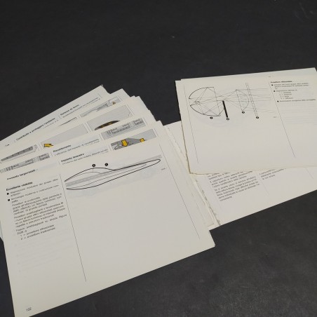 Libretto d'uso e manutenzione vetture Opel Calibra, 1990. Pagine staccate