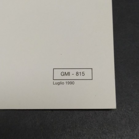 Libretto d'uso e manutenzione vetture Opel Calibra, 1990. Pagine staccate