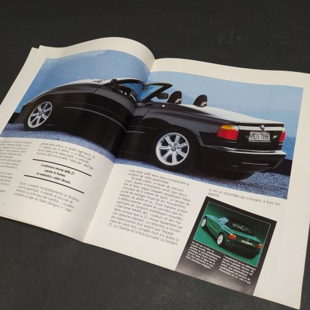 Catalogo auto BMW modello Z1, formato 34x28,5 cm, 1989. Sbucciature lievi