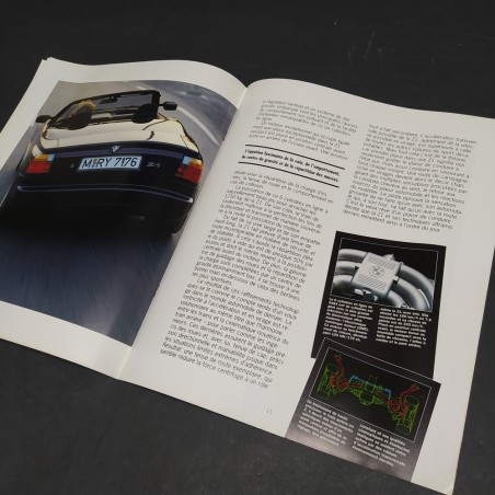 Catalogo auto BMW modello Z1, formato 34x28,5 cm, 1989. Sbucciature lievi