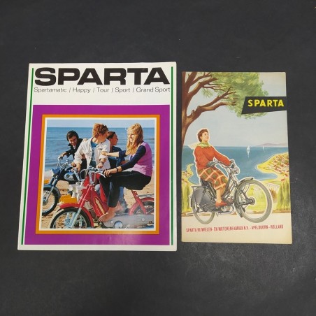Lotto di 2 cataloghi della motocicletta Sparta, modelli vari in olandese. Buono