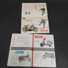 Lotto di 2 cataloghi di motociclette Stokvis, Puch, anni '60 in olandese. Buoni 2