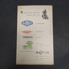 Catalogo di motociclette Motim, varie marche e modelli in olandese. Fioritura