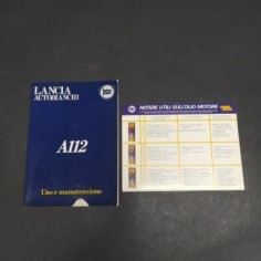 Libretto uso e manutenzione automobili Lancia Autobianchi A112 con sbucciature