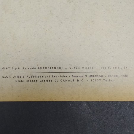 Catalogo parti di ricambio per carrozzeria auto Autobianchi A112, 1969. Grigio