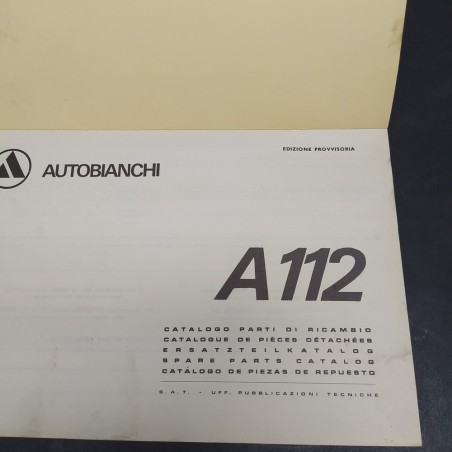 Catalogo parti di ricambio per carrozzeria auto Autobianchi A112, 1970. Macchie
