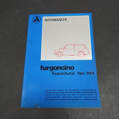 Catalogo parti di ricambio carrozzeria furgoncino Bianchina 264, 1968. Mediocre
