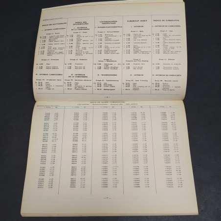 Catalogo parti di ricambio carrozzeria furgoncino Bianchina 264, 1968. Mediocre