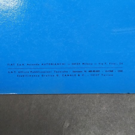Catalogo parti di ricambio carrozzeria furgoncino Bianchina 264, 1968. Mediocre