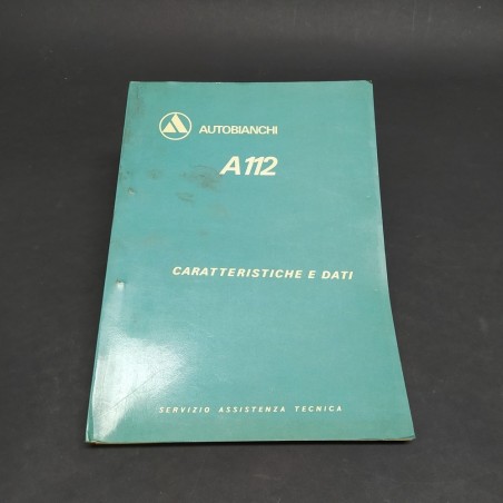 Libretto uso e manutenzione - Caratteristiche e dati Autobianchi A112. Mediocre