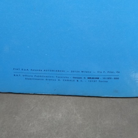 Raccoglitore Catalogo ricambi per carrozzeria Autobianchi A112, 1970. Macchie