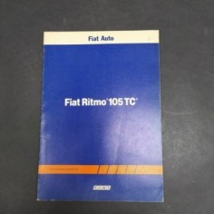 Libretto uso e manutenzione delle auto Fiat Ritmo 105 TC in tedesco,1981. Pieghe