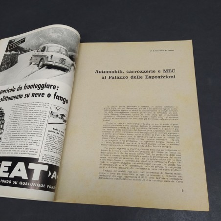 Rivista di automobilismo Velocità, numero 6 del 1958. Sbiaditure e spellature