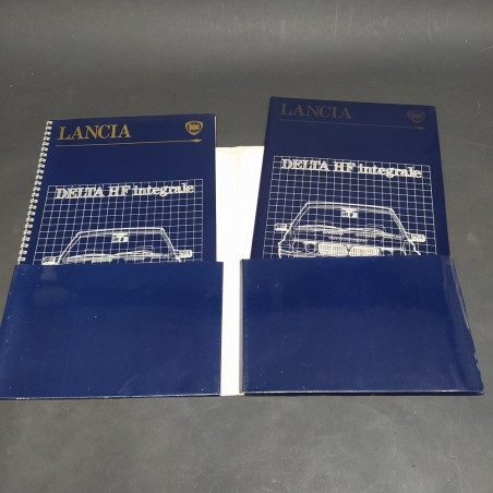Cartellina stampa delle vetture Lancia Delta HF integrale, 1987. Graffi