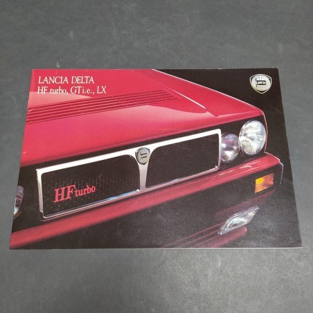 Depliant delle vetture Lancia Delta modelli HF turbo, GTie, LX. Buone condizioni