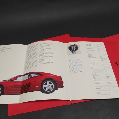 Cartellina stampa - Press Release auto Ferrari, vari modelli 1994. Sbucciature